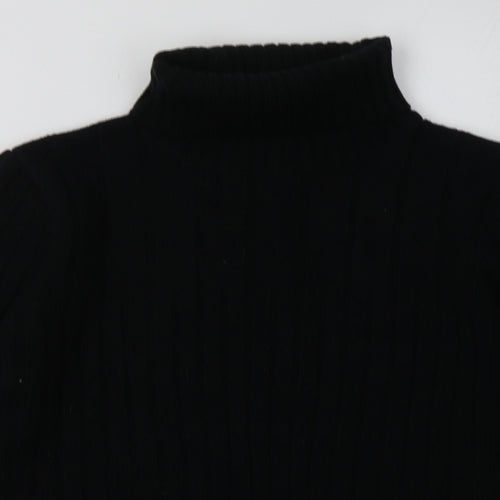 Preworn Womens Black  Acrylic Pullover Sweatshirt Size 12  Pullover