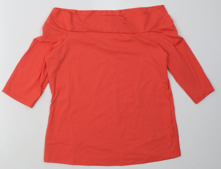 Wallis Womens Pink  Cotton Pullover Sweatshirt Size 12  Pullover