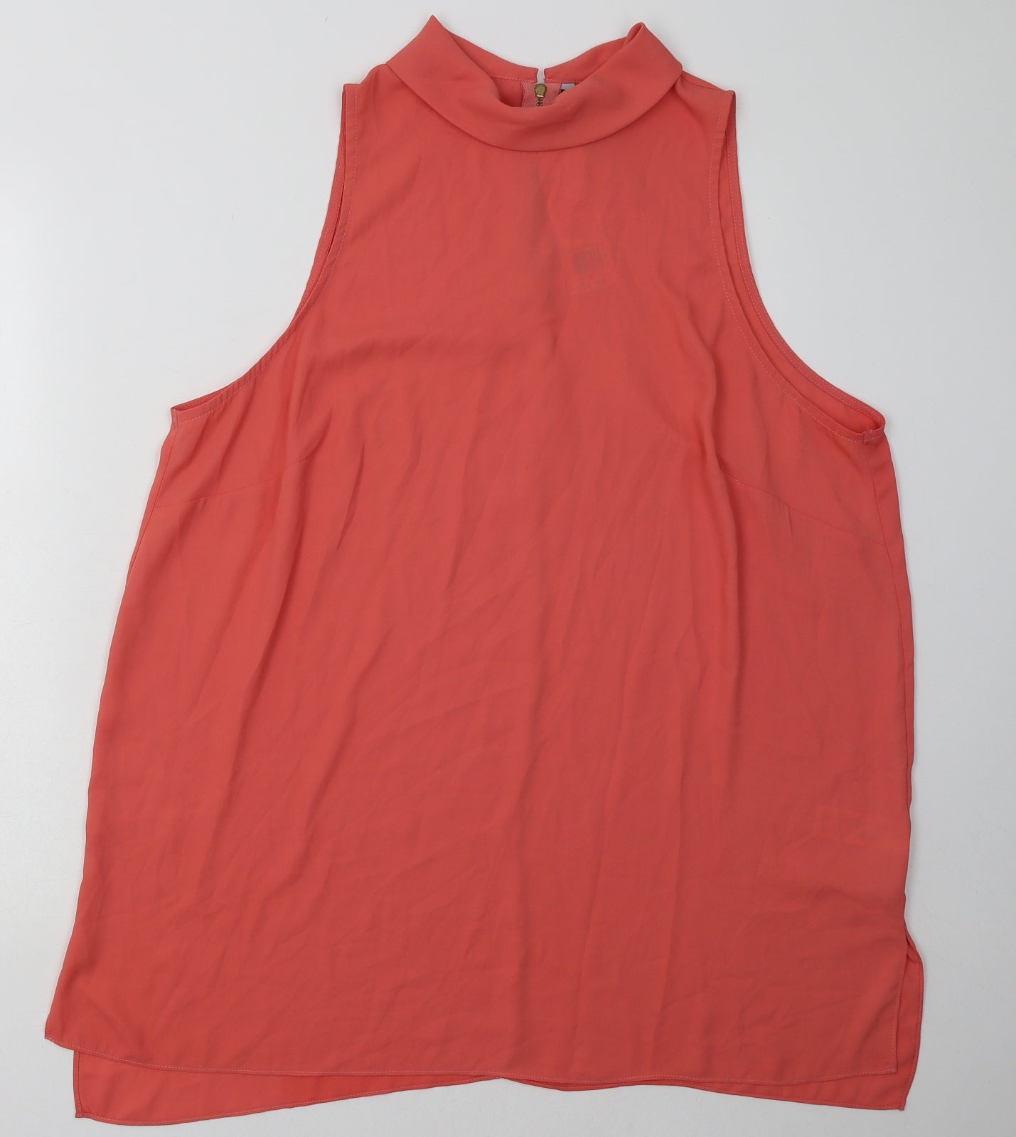 F&F Womens Pink  Polyester Basic Tank Size 22 Collared