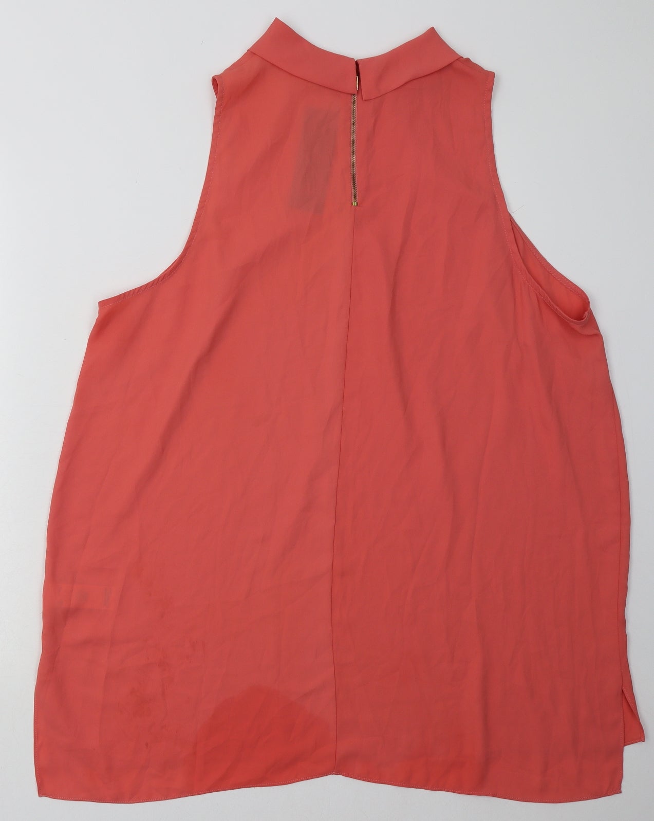 F&F Womens Pink  Polyester Basic Tank Size 22 Collared