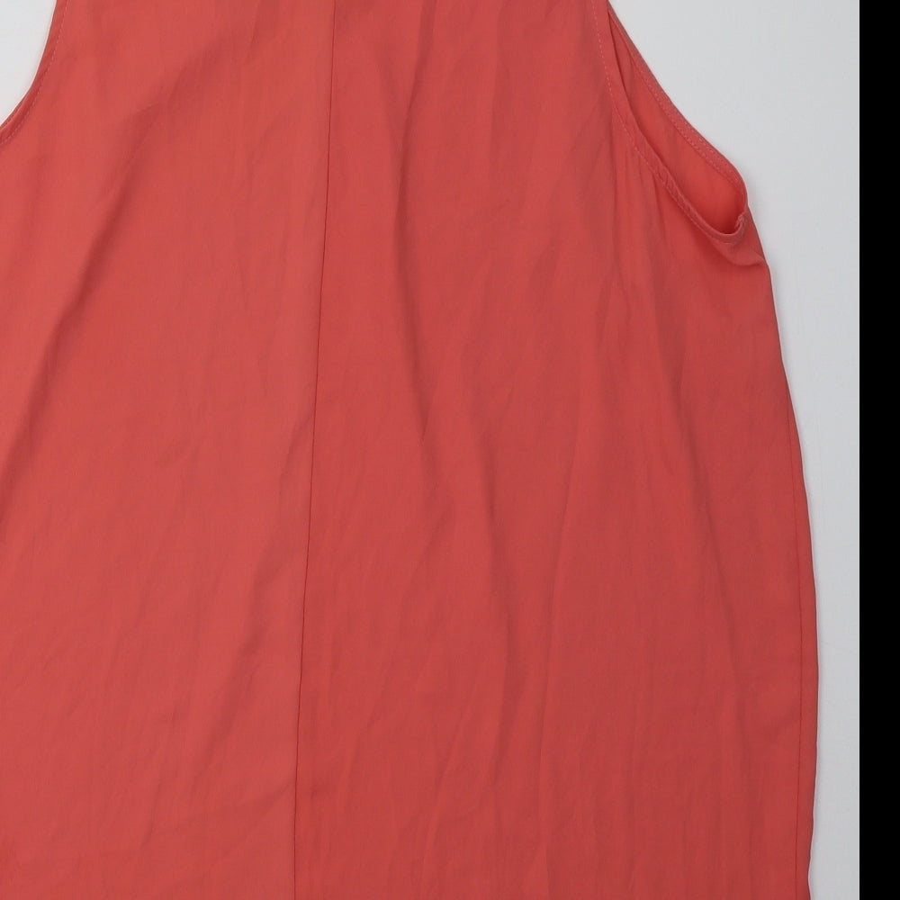 F&F Womens Pink  Polyester Basic Tank Size 22 Collared