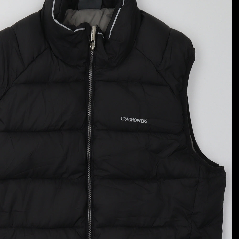 Craghoppers Mens Black   Gilet Jacket Size L  Zip