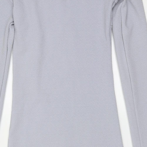AX Paris Womens Blue  Polyester Mini  Size 8  Round Neck