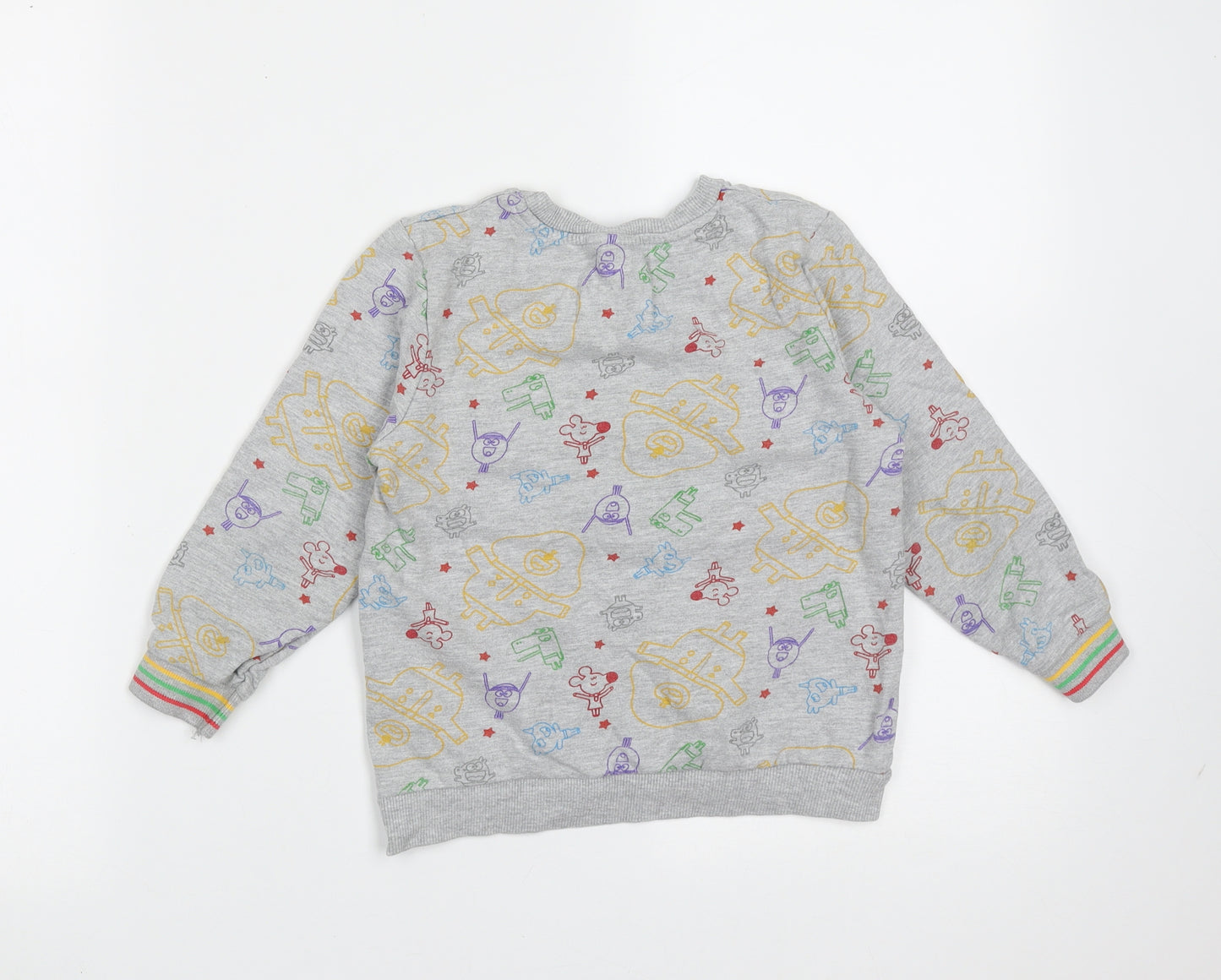 George Boys Grey  Cotton Pullover Sweatshirt Size 4-5 Years   - duggee