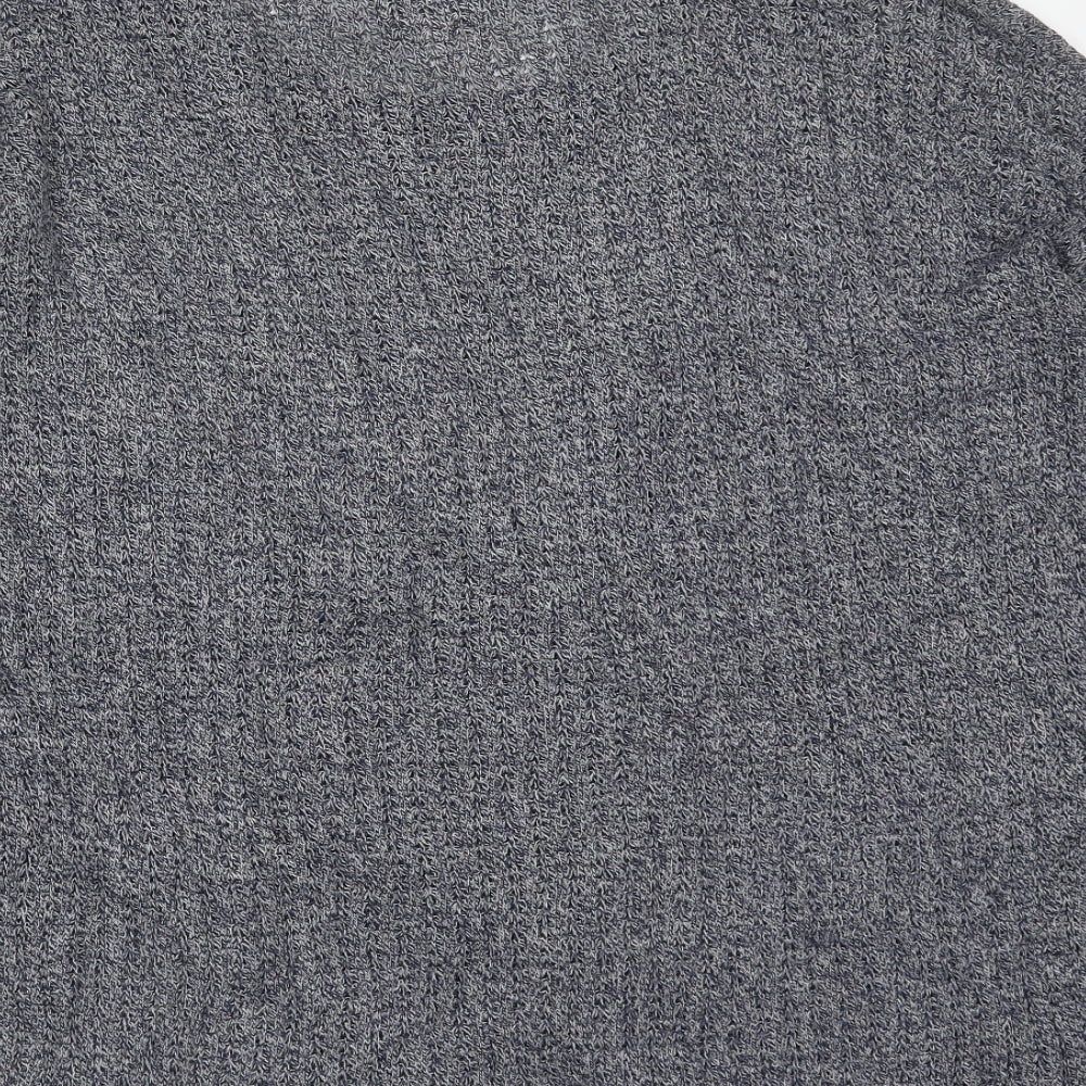 Zara Womens Blue Round Neck  Polyester Pullover Jumper Size S