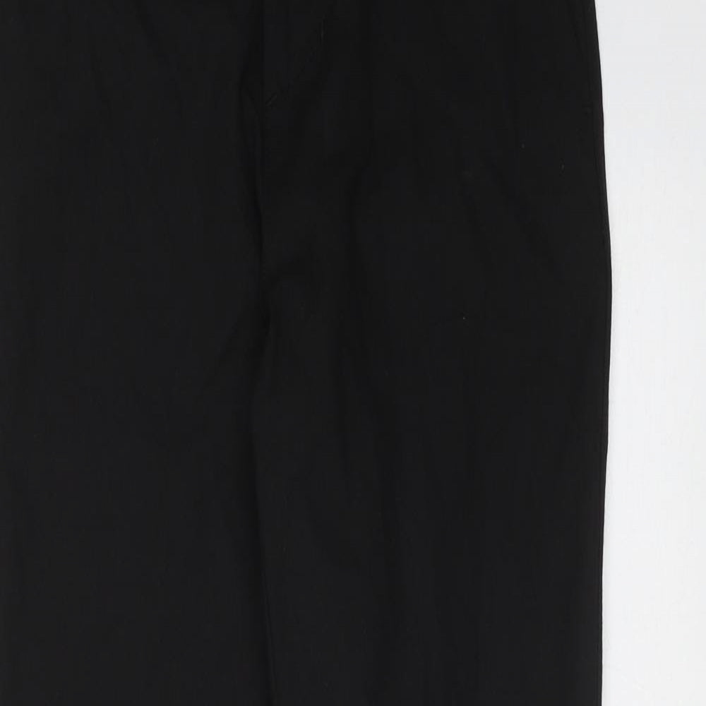 NEXT Boys Black  Polyester Dress Pants Trousers Size 11 Years  Slim Zip - school