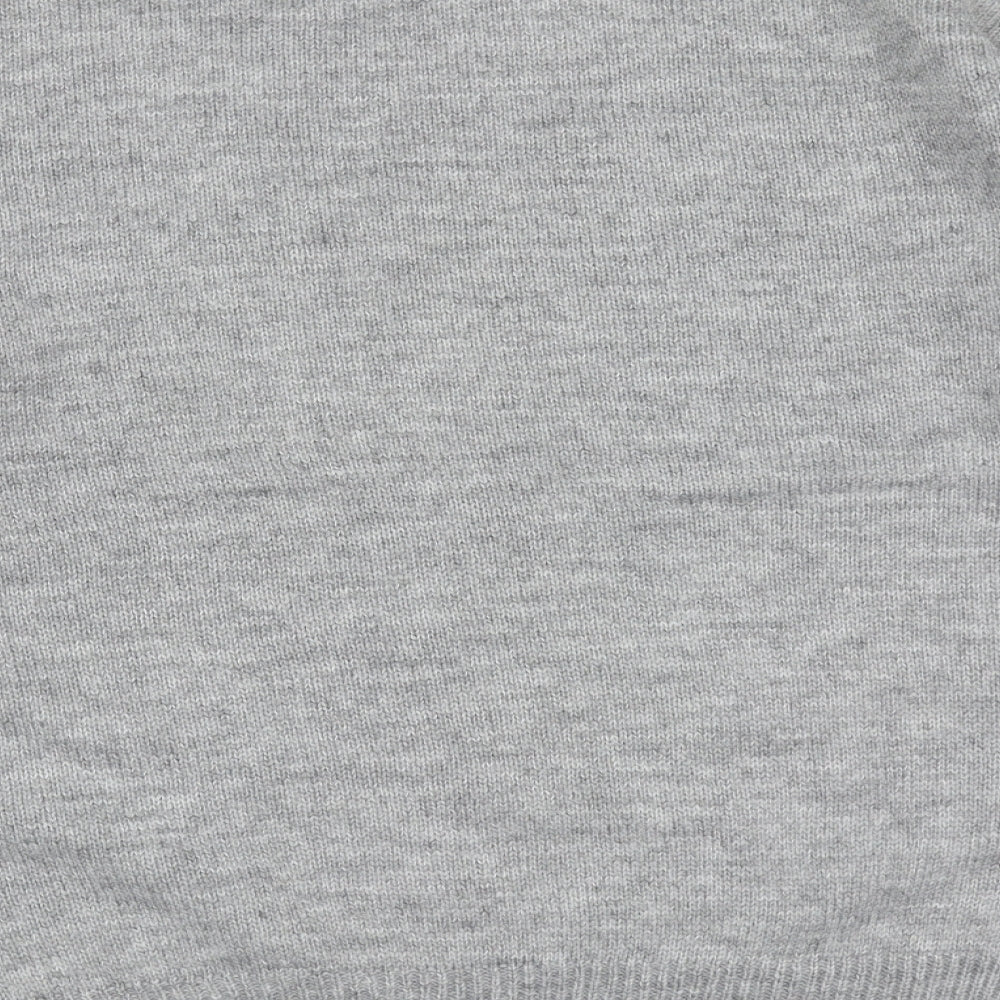 Primark Womens Grey Round Neck  Acrylic Pullover Jumper Size XS   - The Grinch christmas