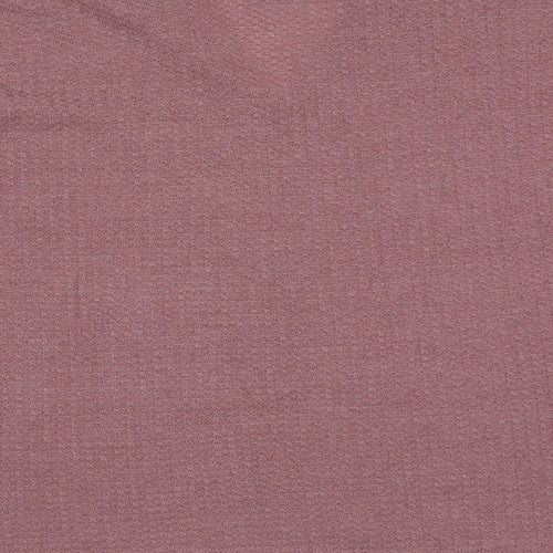 SheIn Womens Purple V-Neck  Polyester Pullover Jumper Size L   - waffle knit
