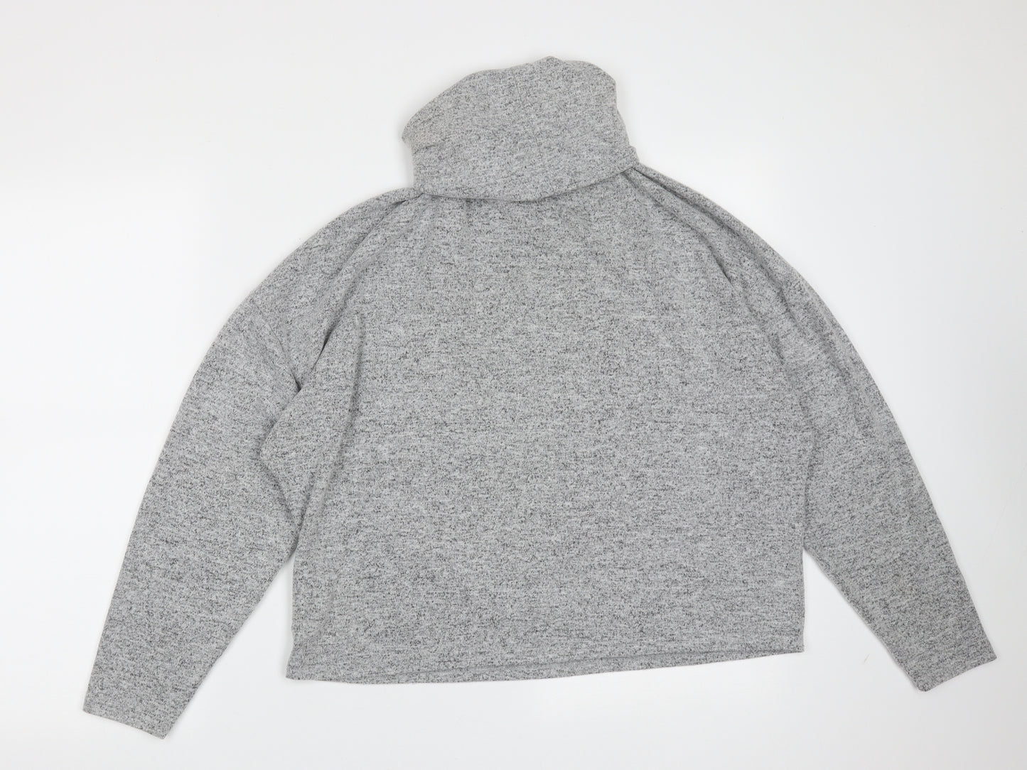 Primark Womens Grey Roll Neck  Polyester Pullover Jumper Size S