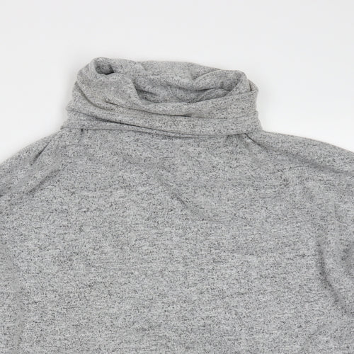 Primark Womens Grey Roll Neck  Polyester Pullover Jumper Size S