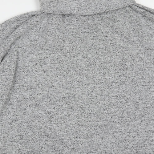 Primark Womens Grey Roll Neck  Polyester Pullover Jumper Size S