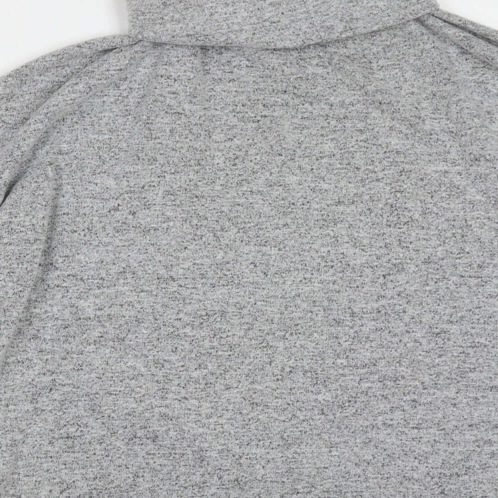 Primark Womens Grey Roll Neck  Polyester Pullover Jumper Size S