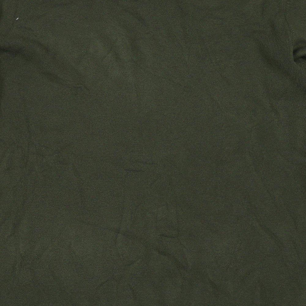 Primark Mens Green Round Neck  Acrylic Pullover Jumper Size L