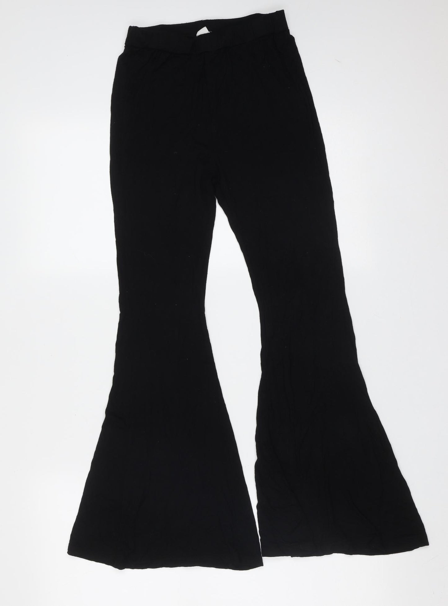 SheIn Girls Black  Viscose  Trousers Size 11-12 Years  Regular