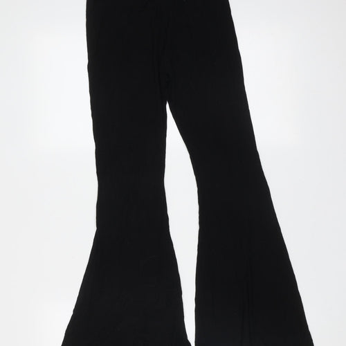 SheIn Girls Black  Viscose  Trousers Size 11-12 Years  Regular