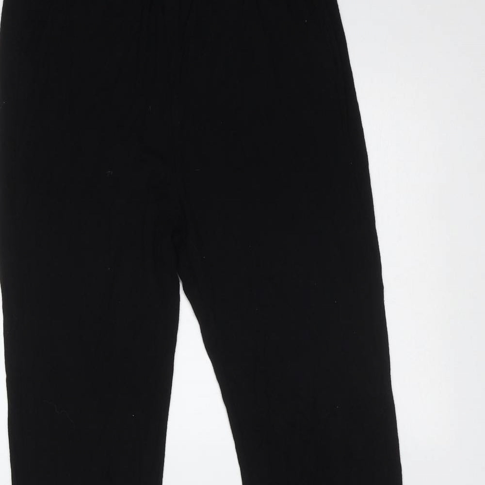SheIn Girls Black  Viscose  Trousers Size 11-12 Years  Regular