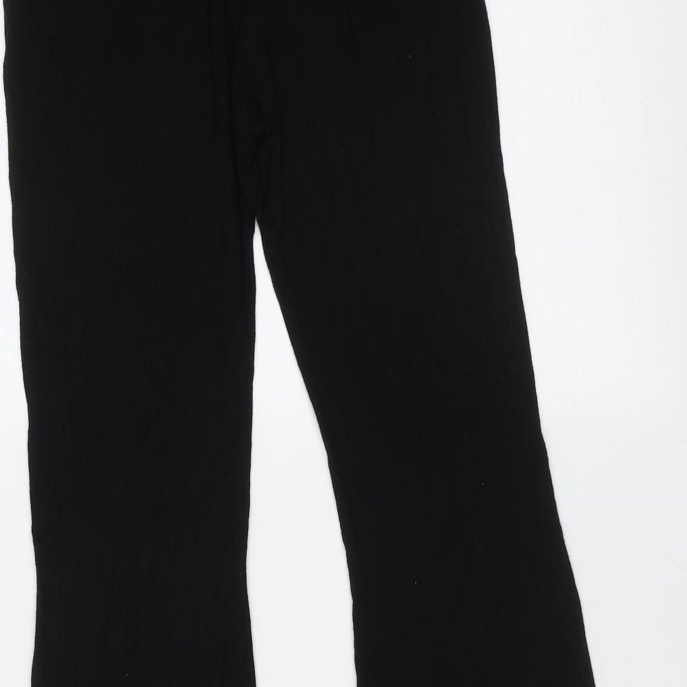 SheIn Girls Black  Viscose  Trousers Size 11-12 Years  Regular