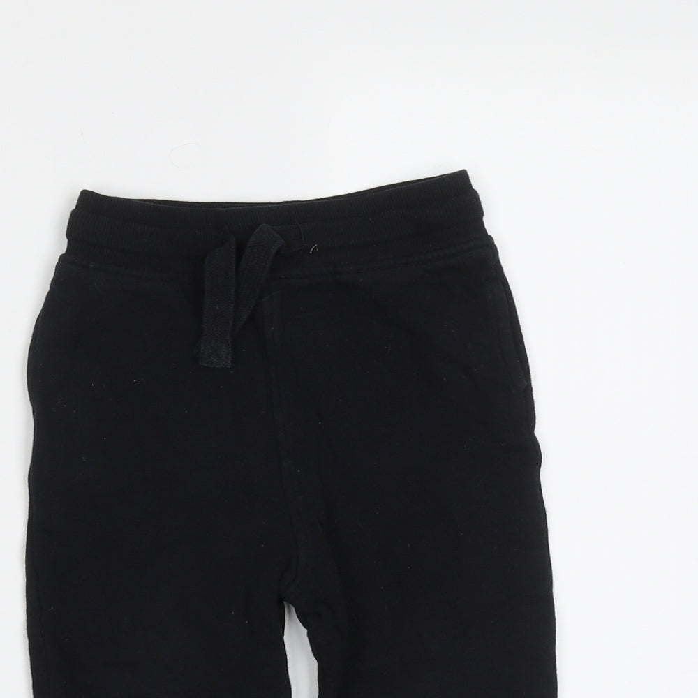 NEXT Baby Black  Cotton Jogger Trousers Size 12-18 Months  Drawstring