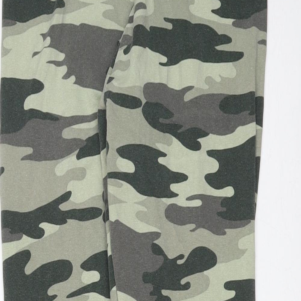 Primark Girls Green Camouflage Cotton Carrot Trousers Size 12-13 Years  Extra-Slim  - leggings