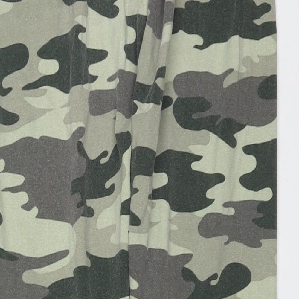 Primark Girls Green Camouflage Cotton Carrot Trousers Size 12-13 Years  Extra-Slim  - leggings