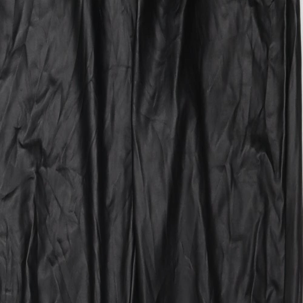 Primark Womens Black  Polyester Carrot Trousers Size S L28 in Extra-Slim  - Leggings
