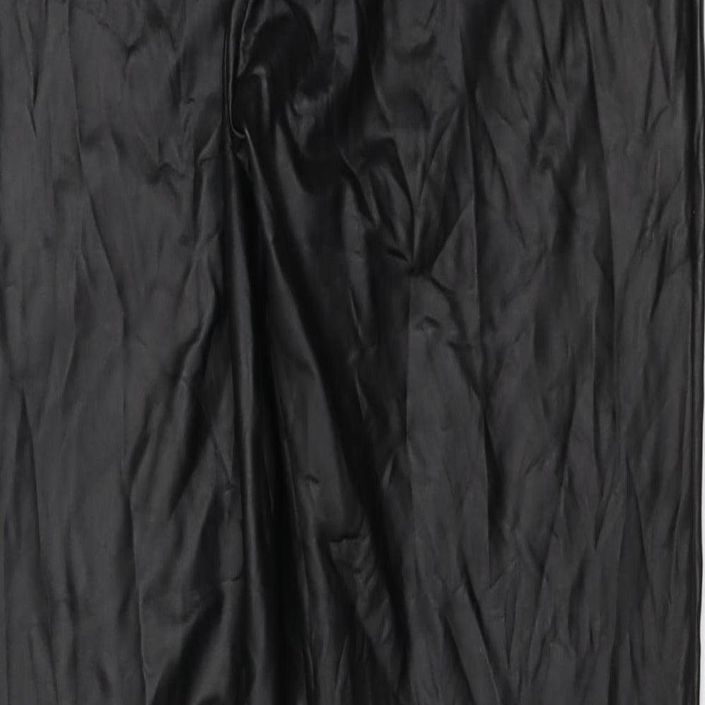 Primark Womens Black  Polyester Carrot Trousers Size S L28 in Extra-Slim  - Leggings