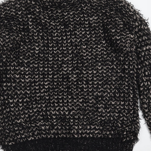 Primark Womens Black Round Neck  Polyester Pullover Jumper Size 6
