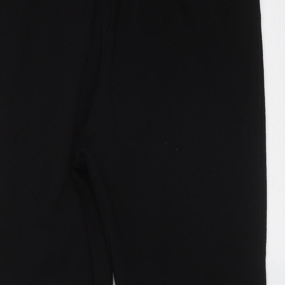 Boohoo Womens Black  Polyester Trousers  Size 10 L25 in Regular