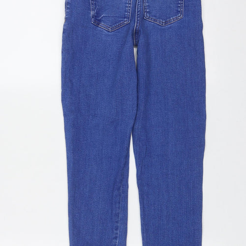 NEXT Girls Blue  Cotton Straight Jeans Size 9 Months  Regular Zip