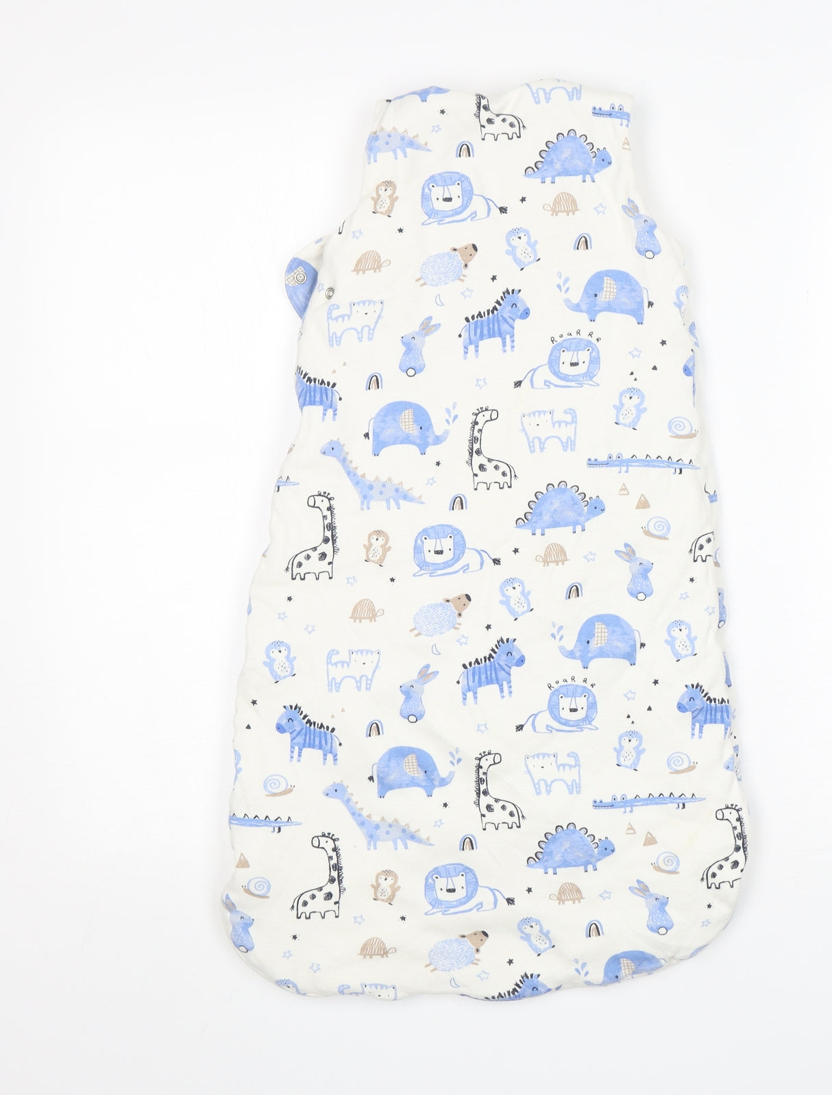 George Baby Multicoloured Animal Print Cotton Coverall One-Piece Size 6-9 Months
