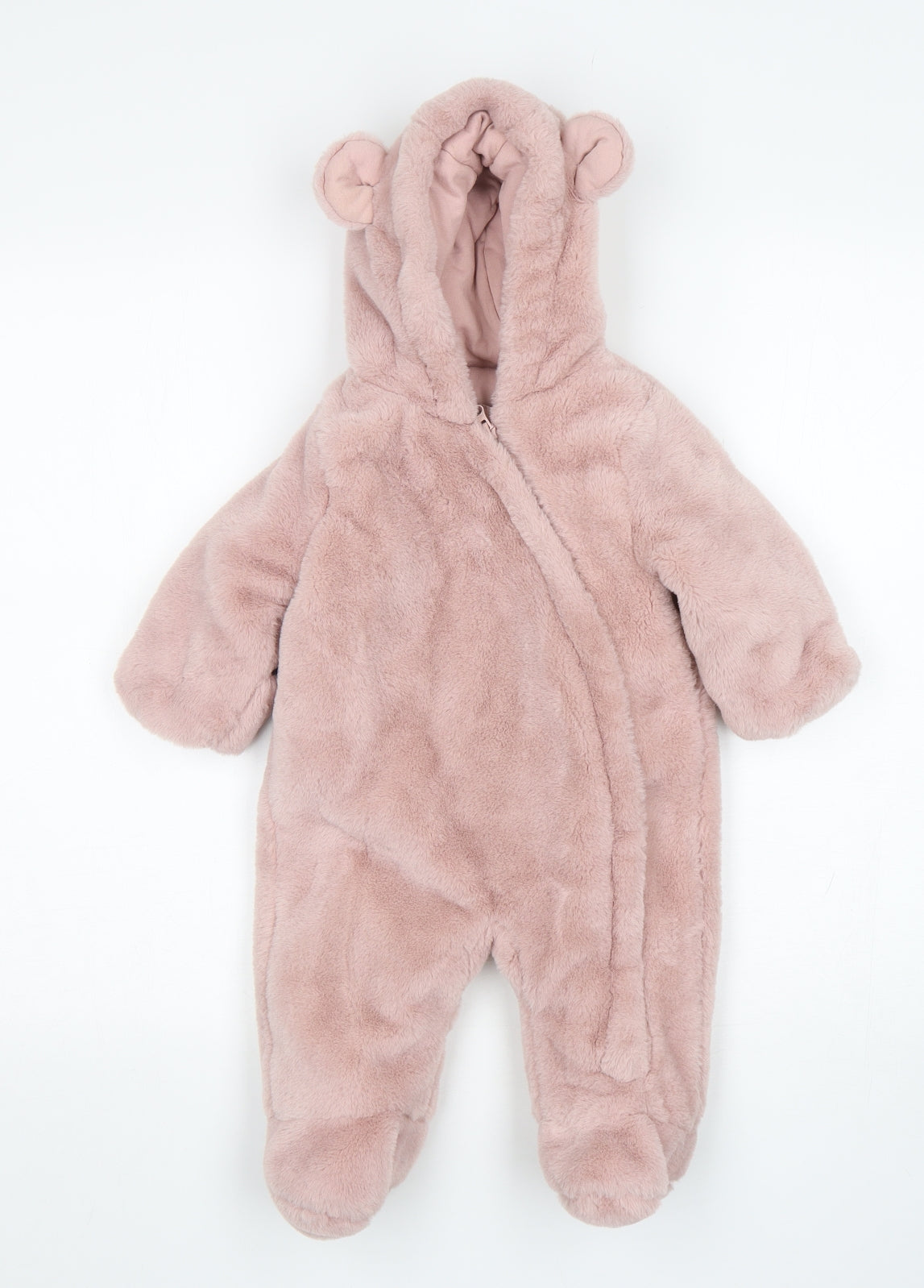 Matalan Girls Pink  Polyester Babygrow One-Piece Size 3-6 Months