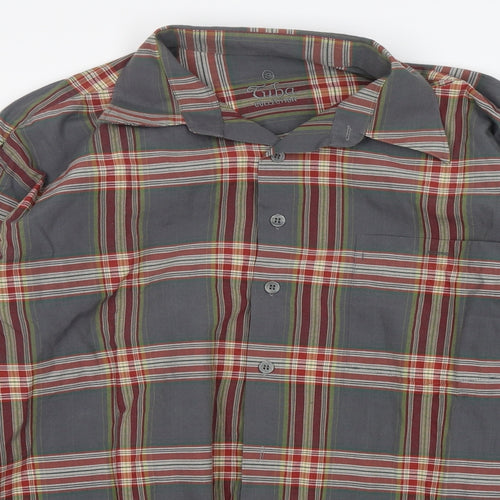 Cuba Collection  Mens Multicoloured Plaid   Button-Up Size S Collared