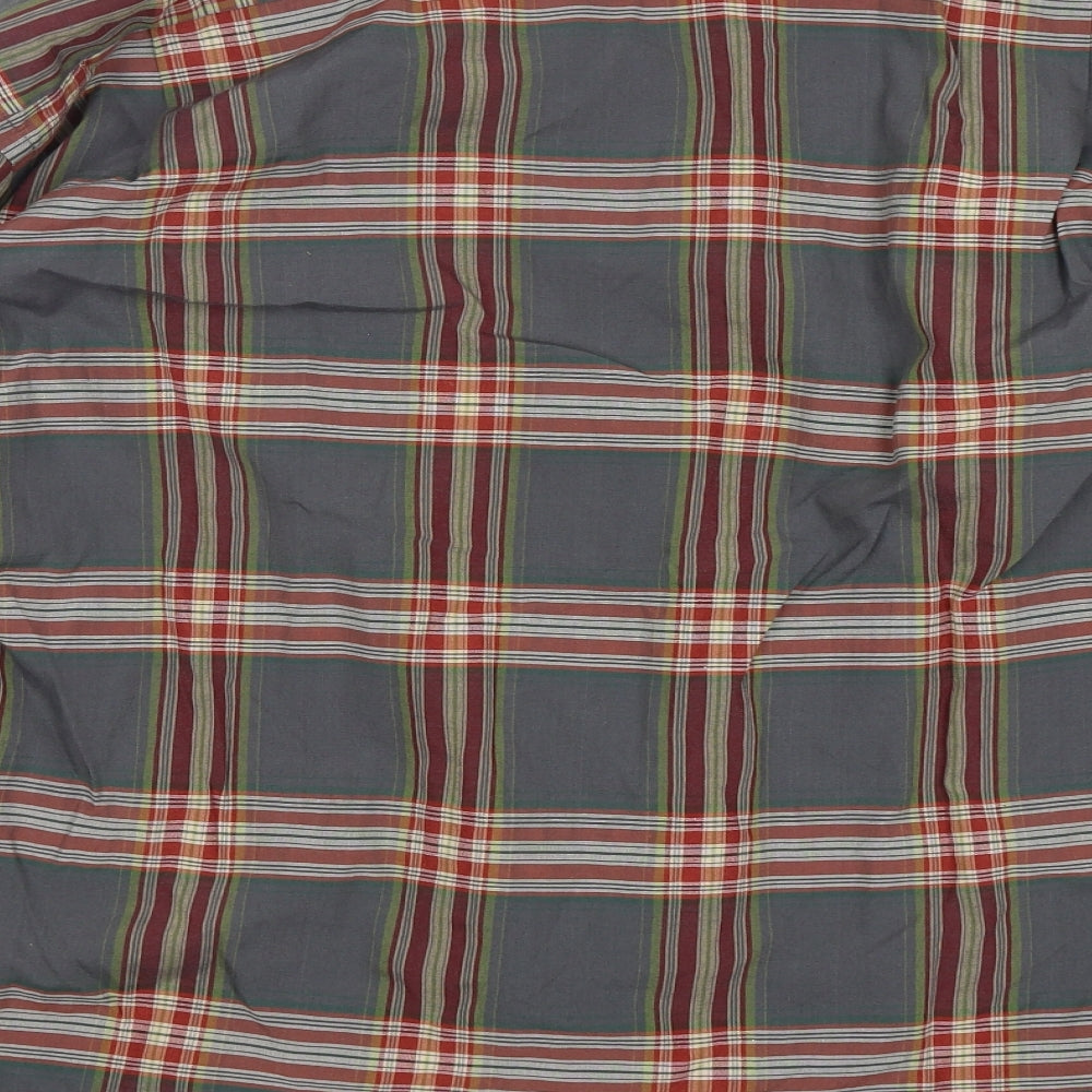 Cuba Collection  Mens Multicoloured Plaid   Button-Up Size S Collared