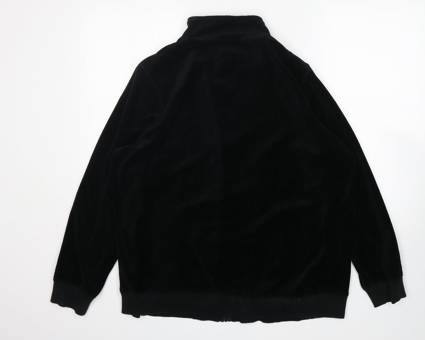 Evans  Womens Black  Cotton Full Zip Sweatshirt Size 22