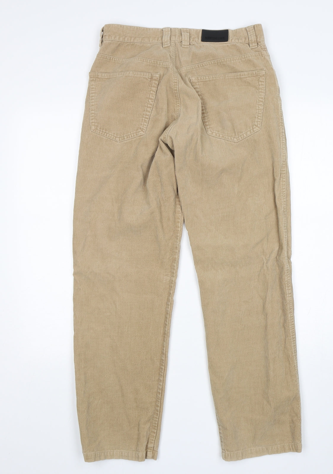 NEXT Mens Beige  Cotton Straight Jeans Size 30 L30 in Relaxed