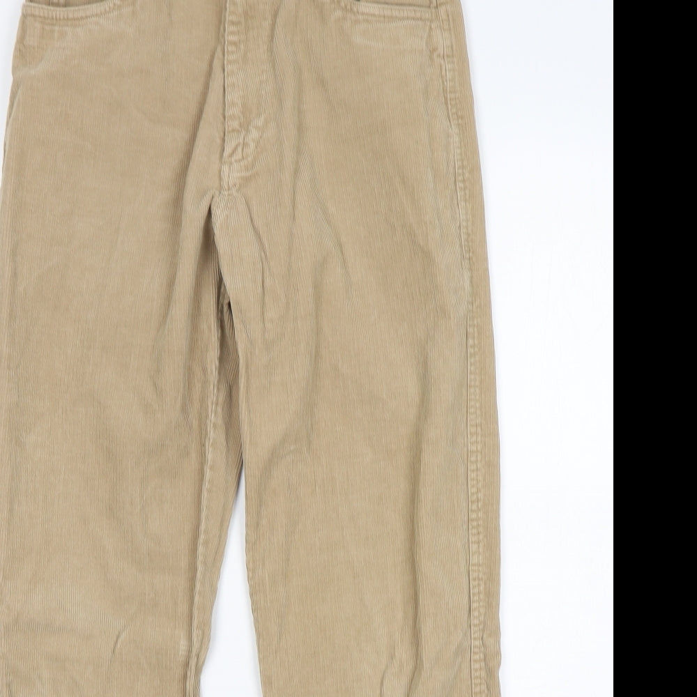 NEXT Mens Beige  Cotton Straight Jeans Size 30 L30 in Relaxed
