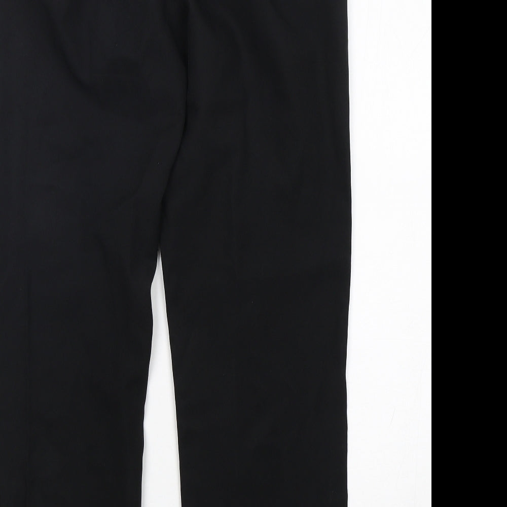 George Mens Black  Polyester Trousers  Size 32 L29 in Regular