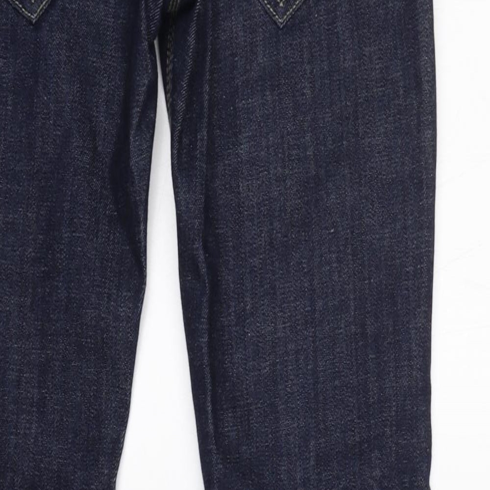 Bench Mens Blue  Cotton Skinny Jeans Size 32 L34 in Regular