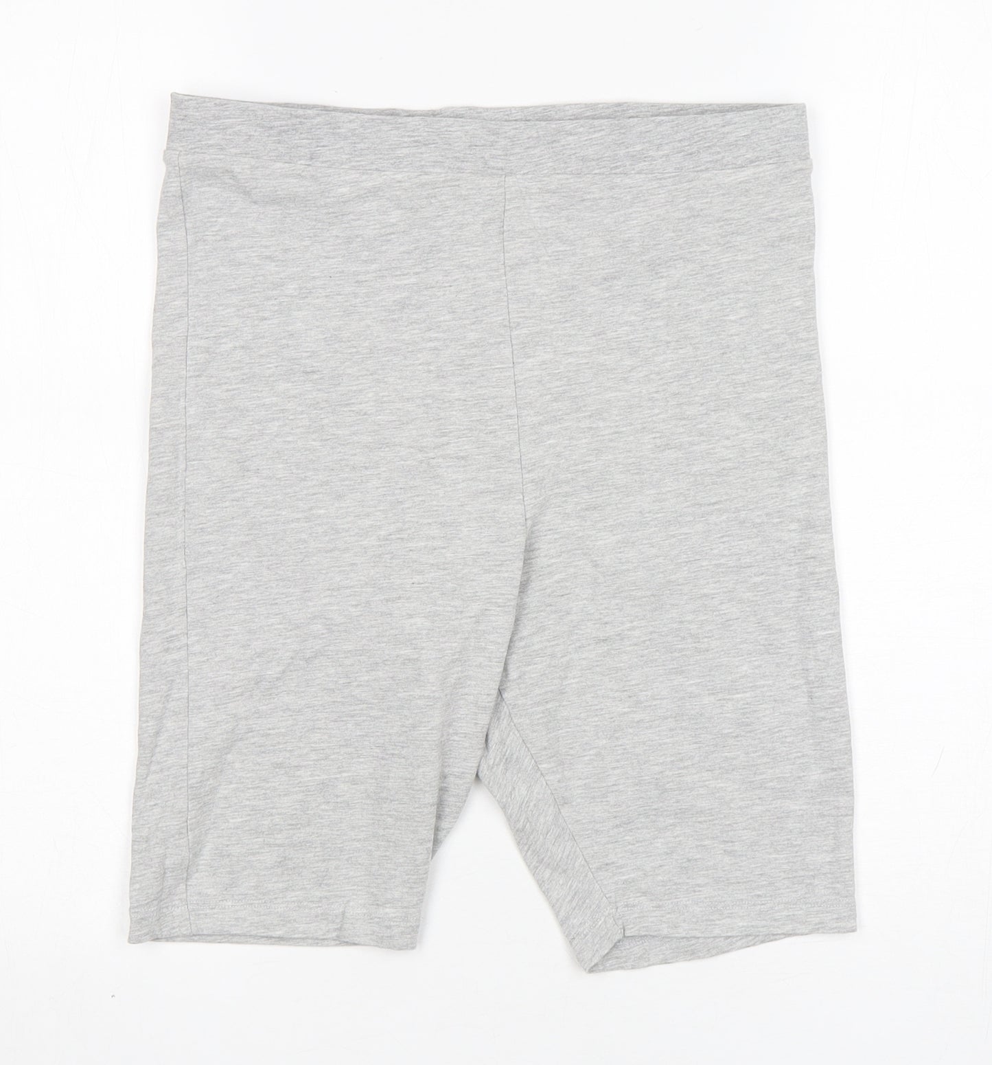 Preworn  Womens Grey  Cotton Biker Shorts Size M  Regular