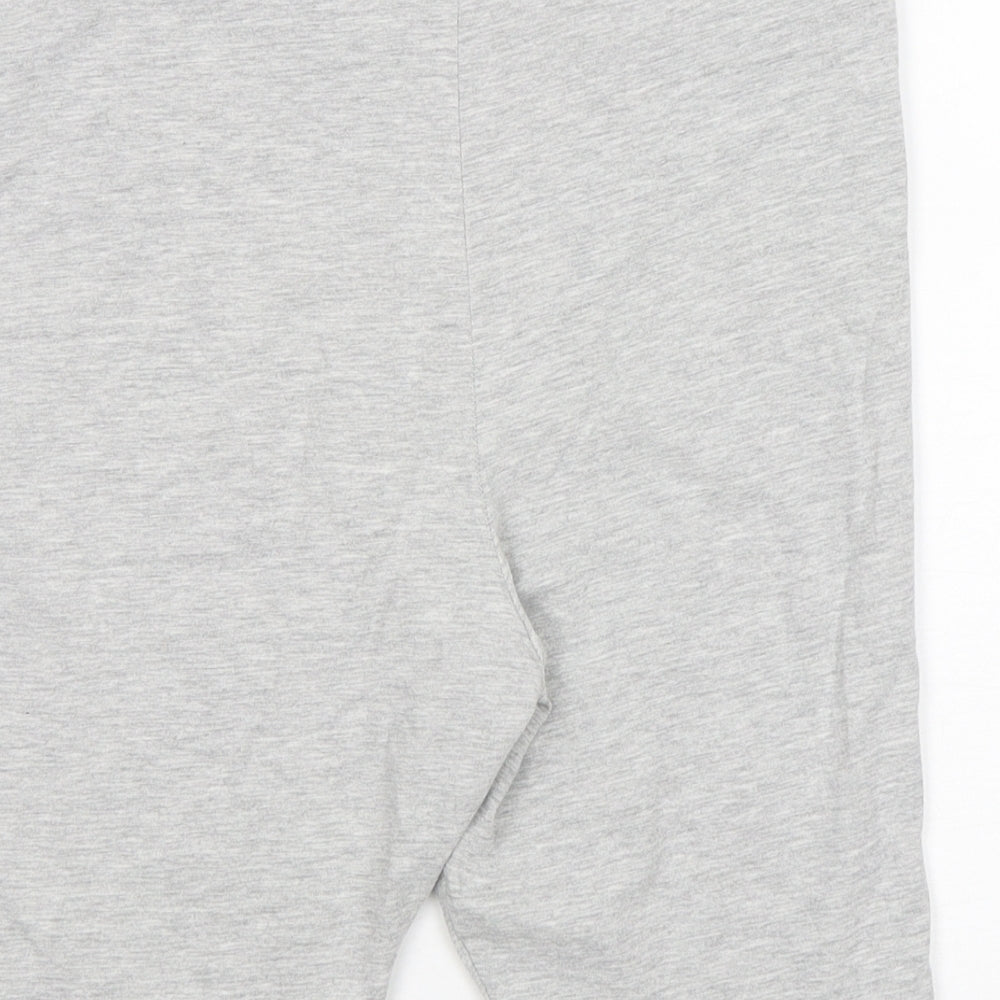 Preworn  Womens Grey  Cotton Biker Shorts Size M  Regular