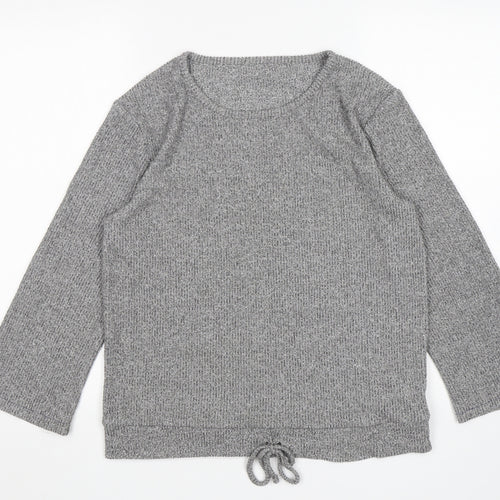 JEFF&CO Womens Grey  Viscose Top Pyjama Top Size 8