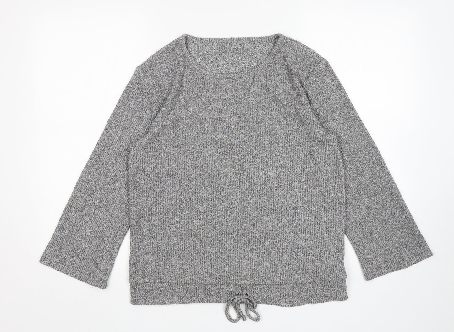 JEFF&CO Womens Grey  Viscose Top Pyjama Top Size 8