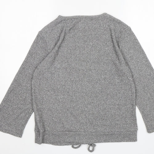 JEFF&CO Womens Grey  Viscose Top Pyjama Top Size 8