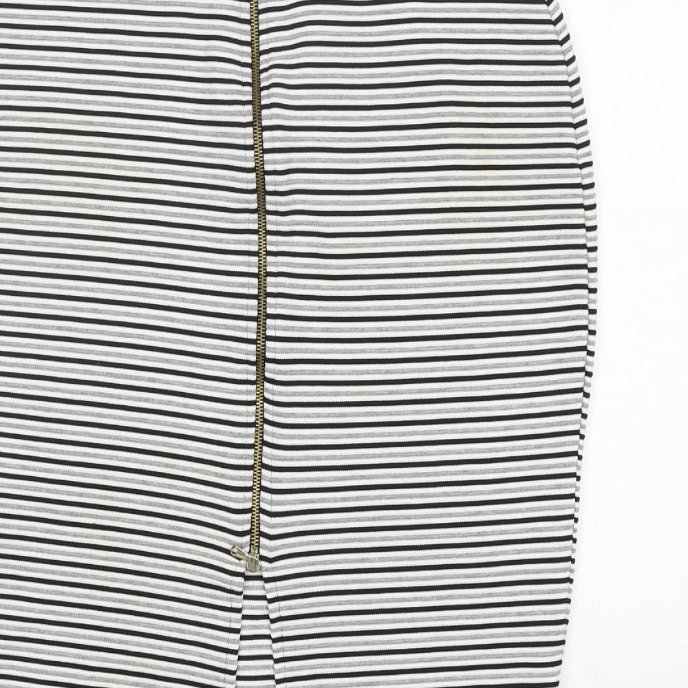 River Island  Womens Multicoloured Striped Polyester Peasant Skirt Size 16