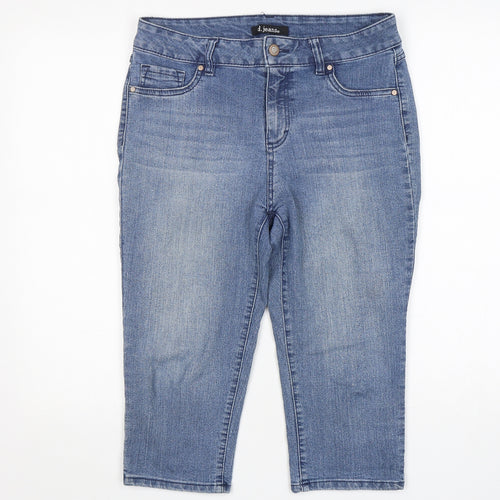 D.Jeans  Womens Blue  Cotton Culotte Shorts Size 8 L18 in Regular