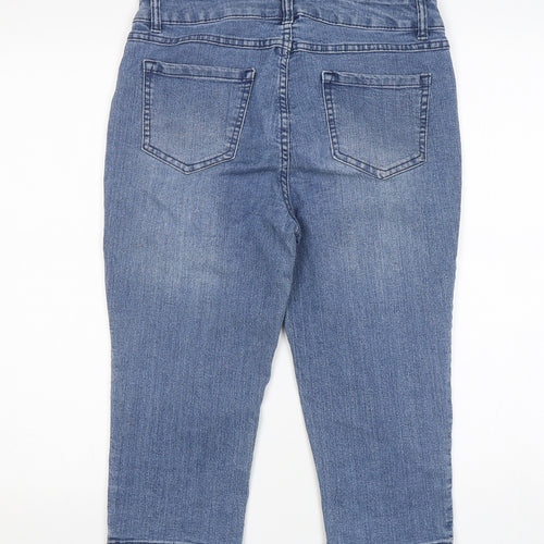 D.Jeans  Womens Blue  Cotton Culotte Shorts Size 8 L18 in Regular