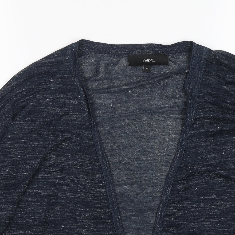 NEXT Womens Blue V-Neck  Acrylic Cardigan Jumper Size 10
