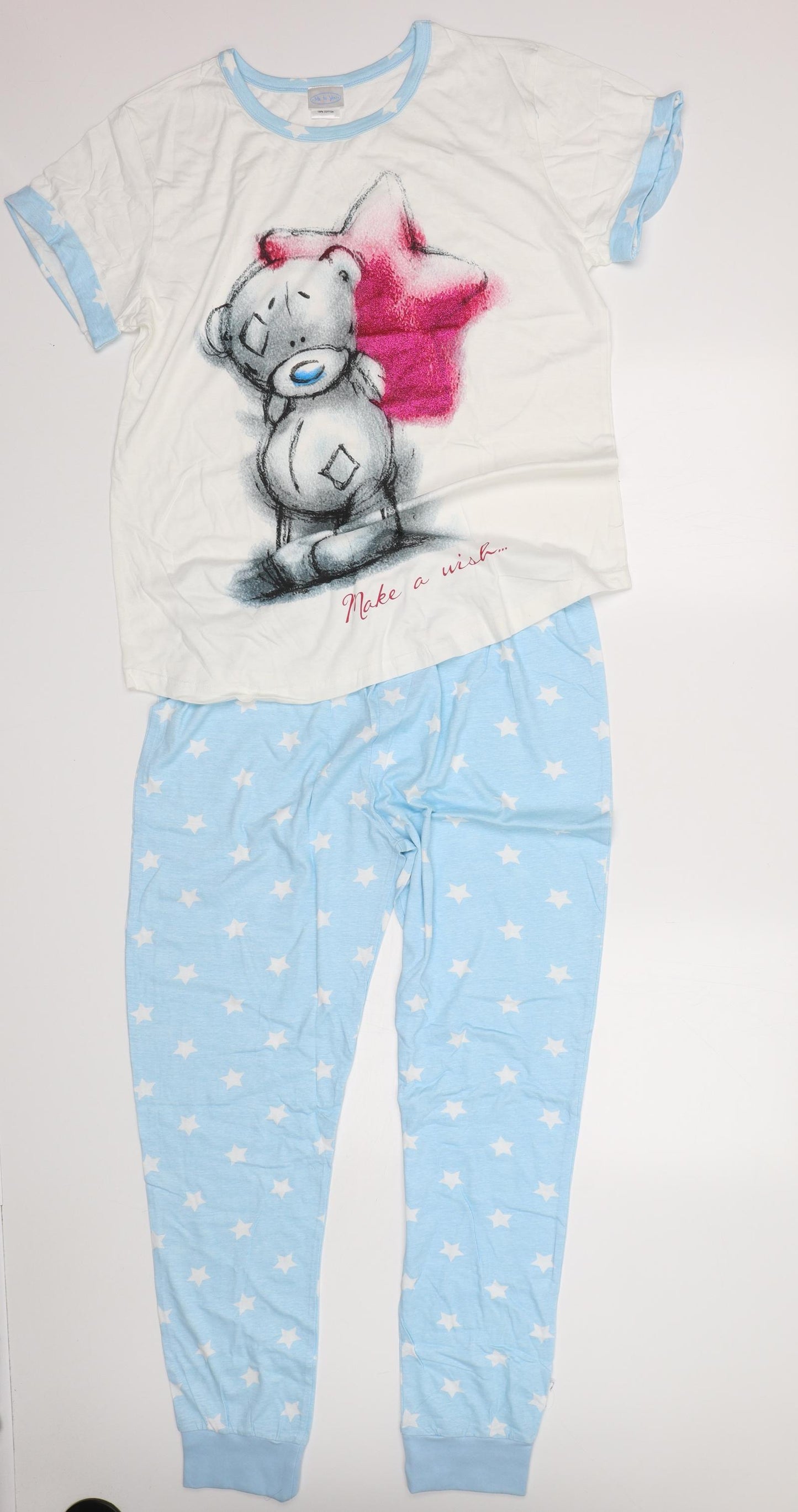 Me To You Womens Multicoloured Polka Dot Cotton  Pyjama Set Size 16