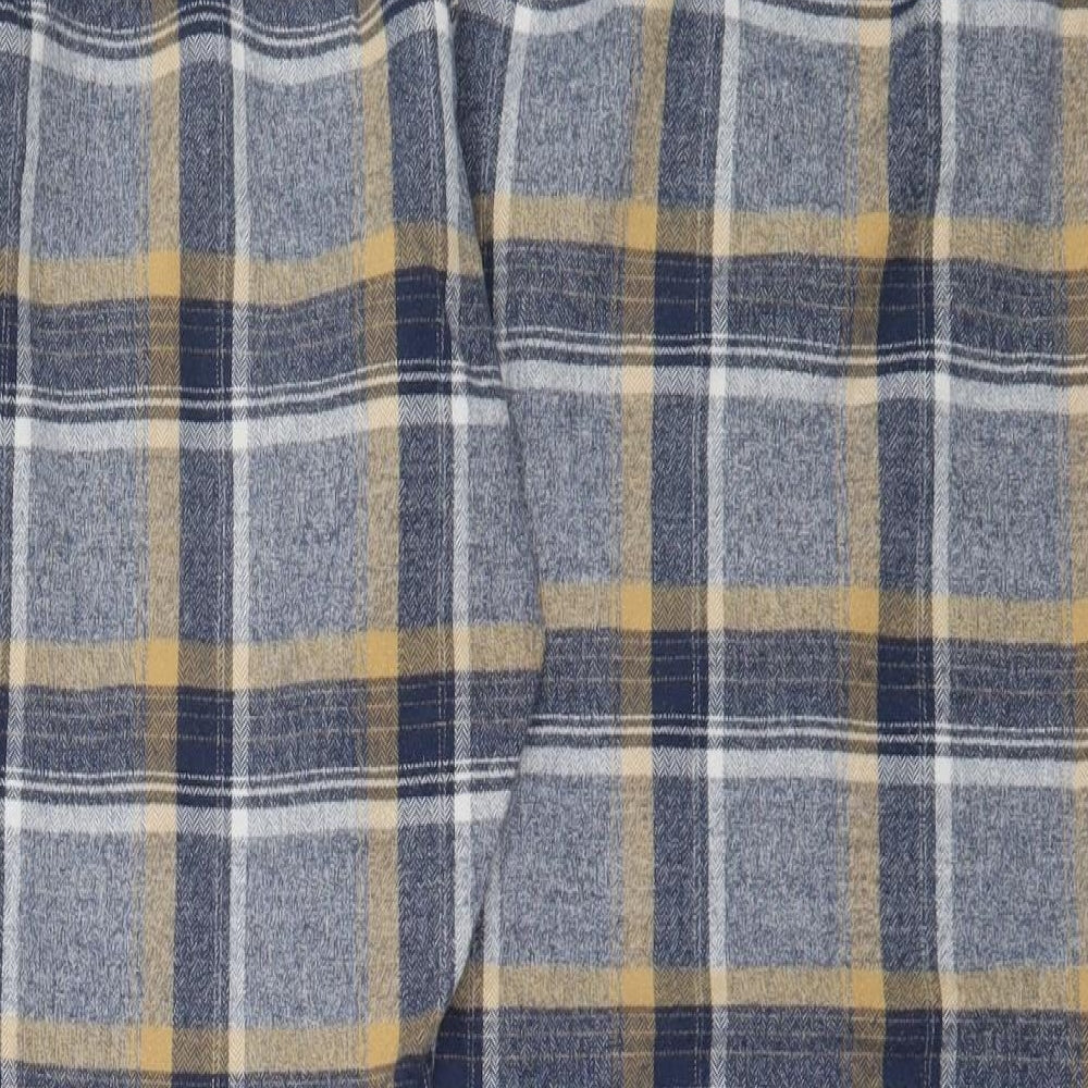 NEXT Mens Blue Check Cotton  Pyjama Pants Size L