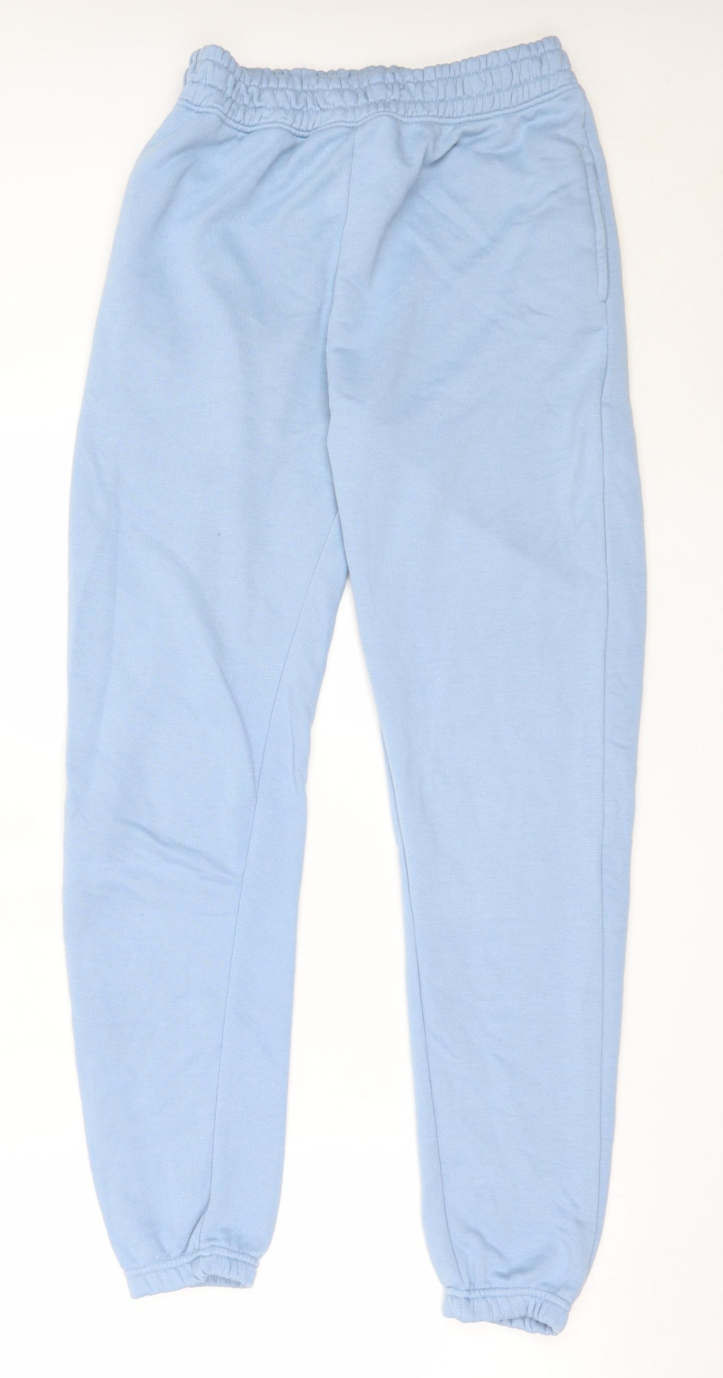 Missguided Womens Blue  Polyester Jogger Trousers Size 10 L30.5 in Regular